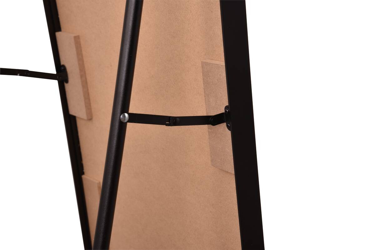 Standspiegel Britt schwarz Metall B/H/T: ca. 40x160x3 cm