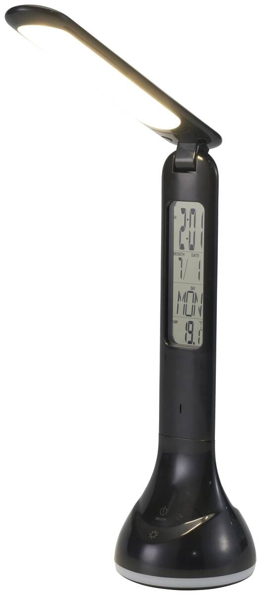 POCOline Tischleuchte Lena schwarz Kunststoff H/D: ca. 26x9 cm 1 Brennstellen