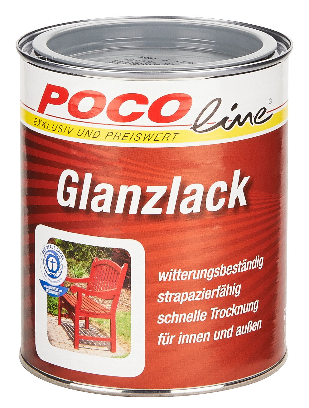 POCOline Acyl Buntlack Silbergrau glänzend ca. 0,75 l