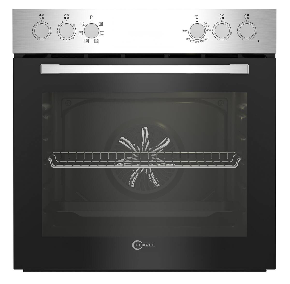 FLAVEL Einbauherdset FLS22061 Edelstahl B/H/T: ca. 59,4x59,5x56,7 cm