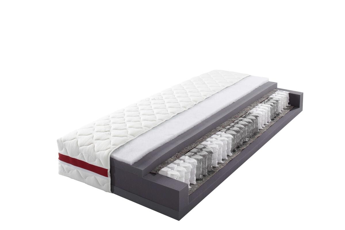 Tonnentaschenfederkernmatratze Titan weiß Liegefläche B/L: ca. 100x200 cm