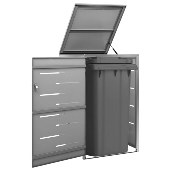 vidaXL Mülltonnenbox anthrazit B/H/T: ca. 69x112,5x77,5 cm