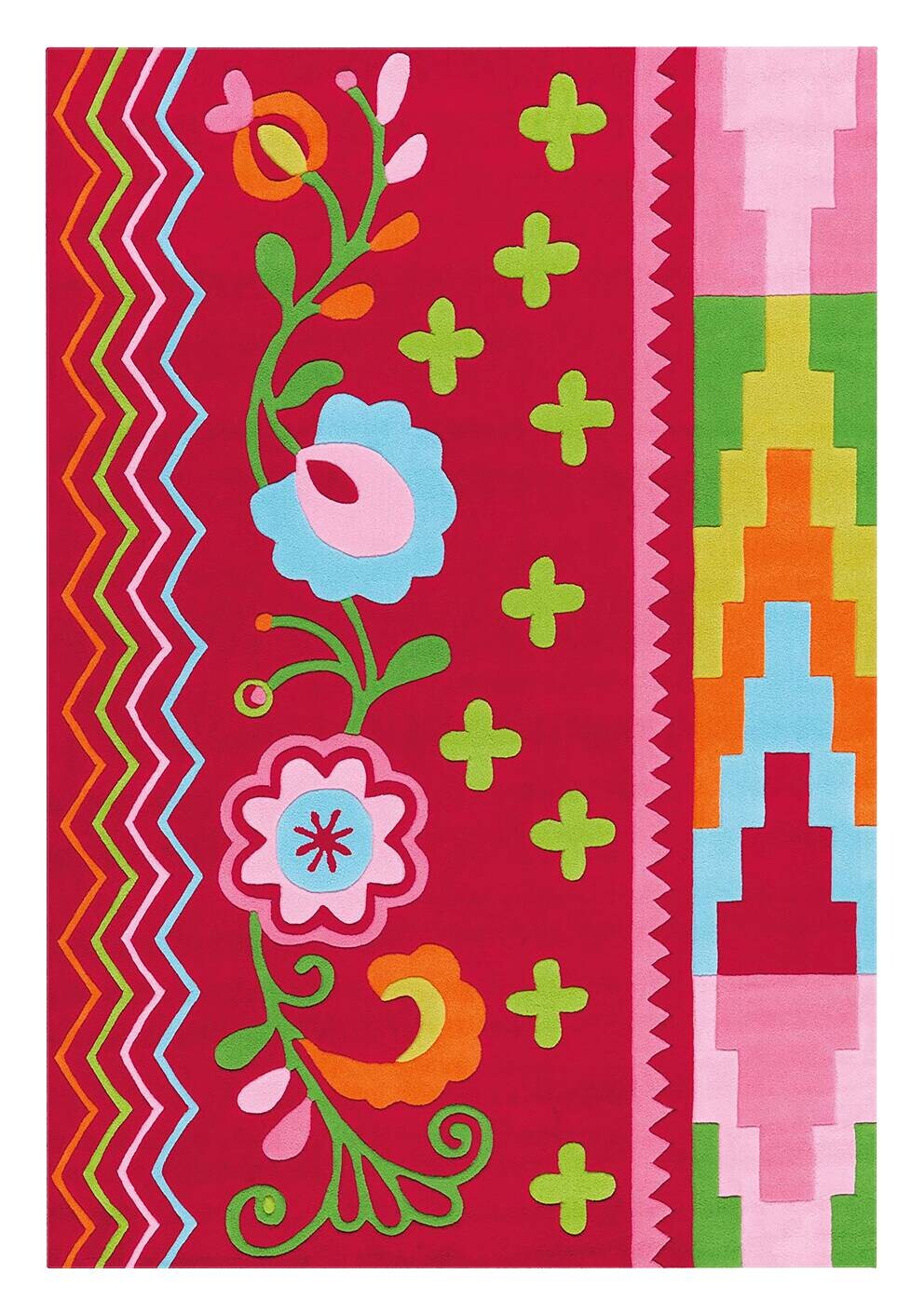 Arte Espina Kurzflorteppich Sam 4144 rosa B/L: ca. 140x200 cm