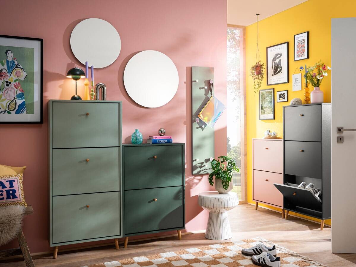 Schuhkipper Bjarne anthrazit B/H/T: ca. 59,8x92,2x20 cm