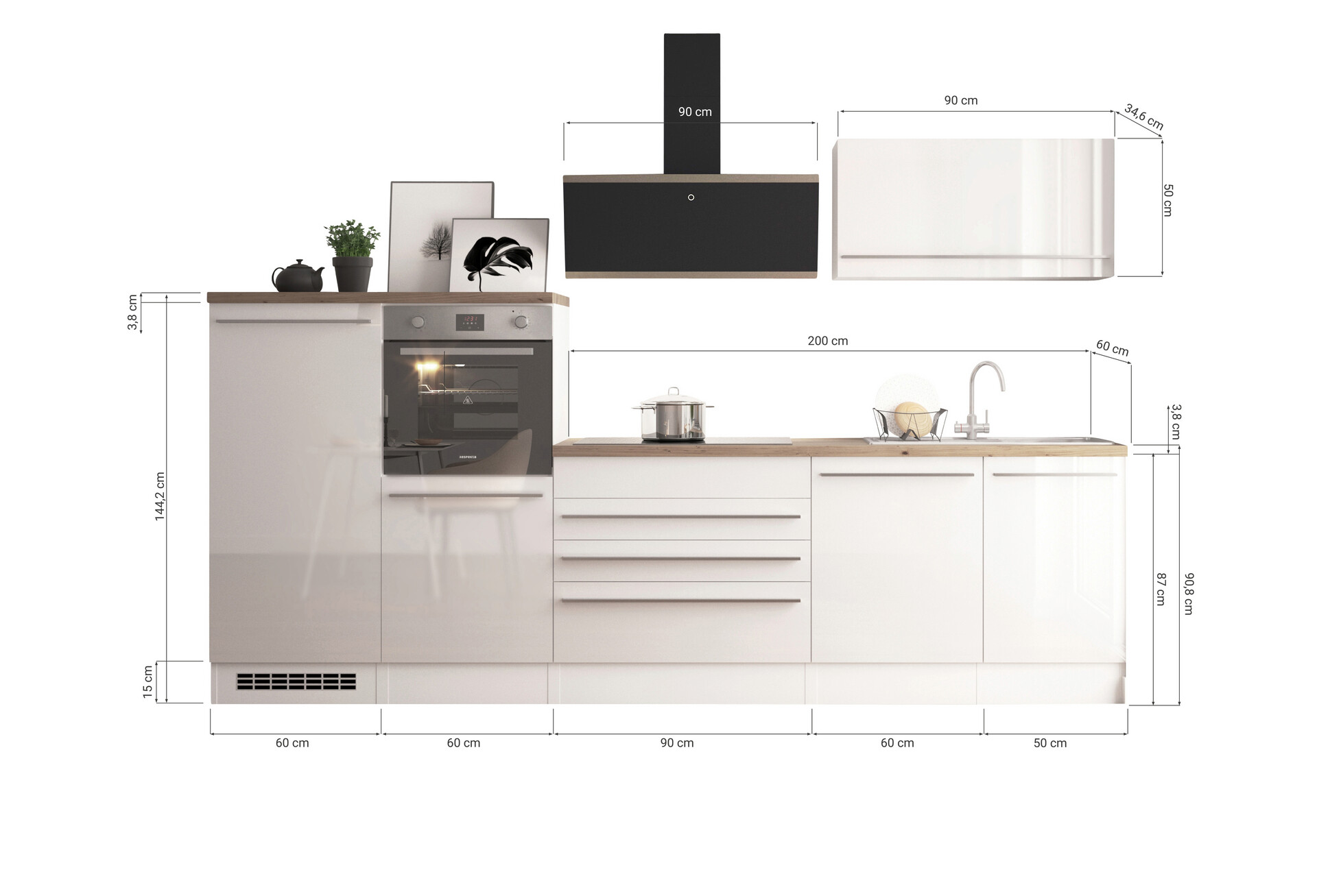 Doppelblock Gabriel B/H/T: ca. 320x200x60 cm