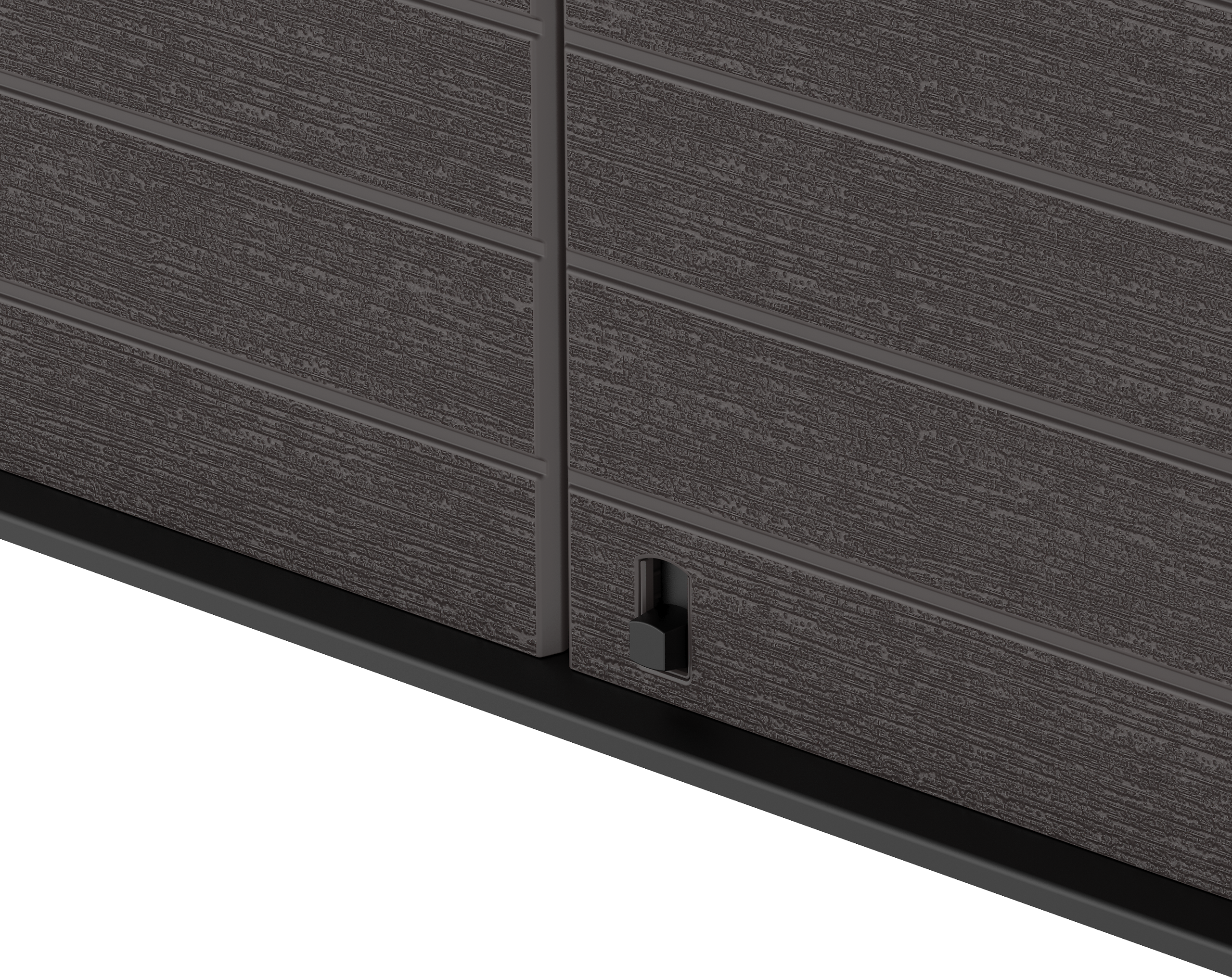 VCM Mülltonnenbox 2er StoreAway braun Kunststoff B/H/L: ca. 145x125x83 cm