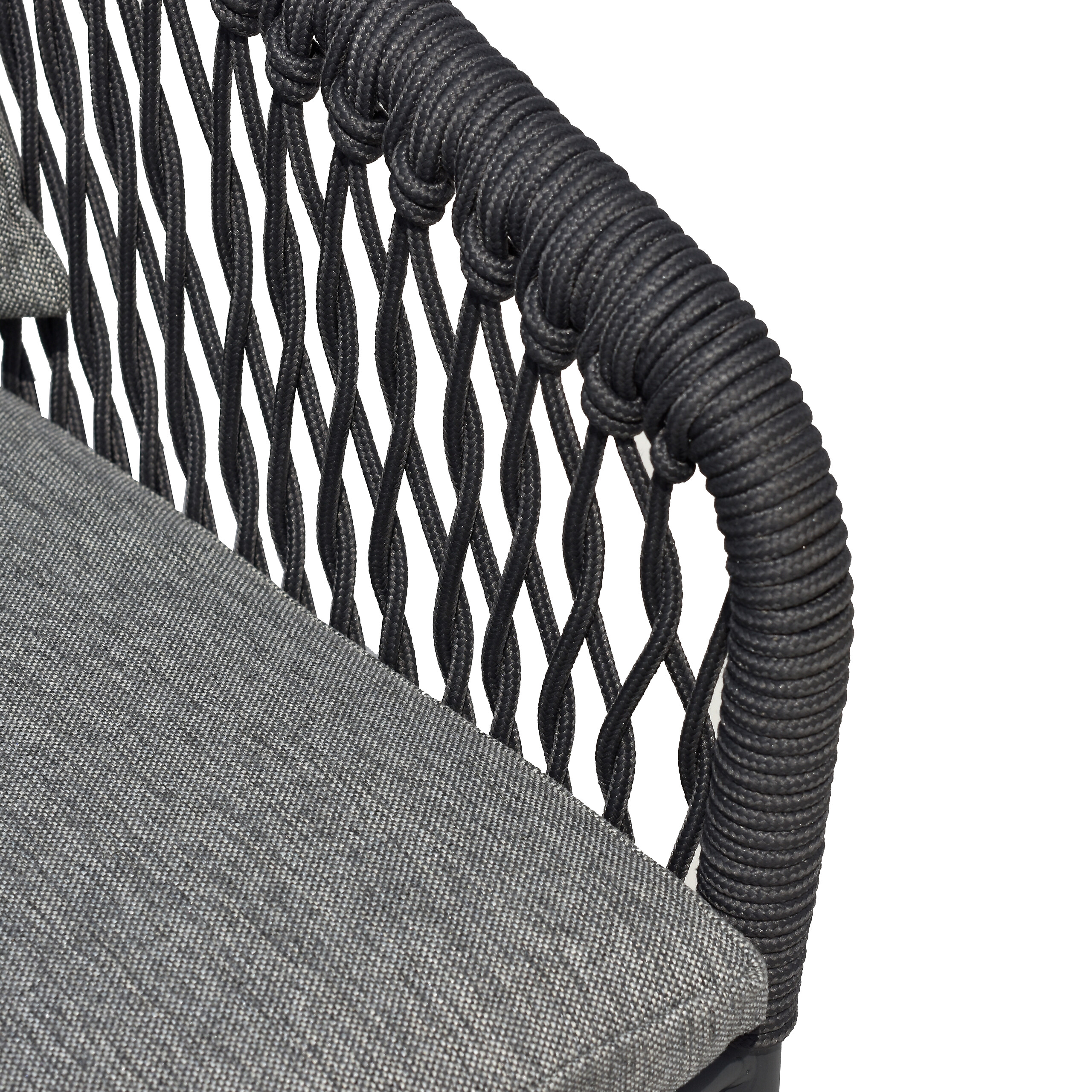 POCOline Gartenstuhl grau Webstoff B/H/L: ca. 68x79x58 cm