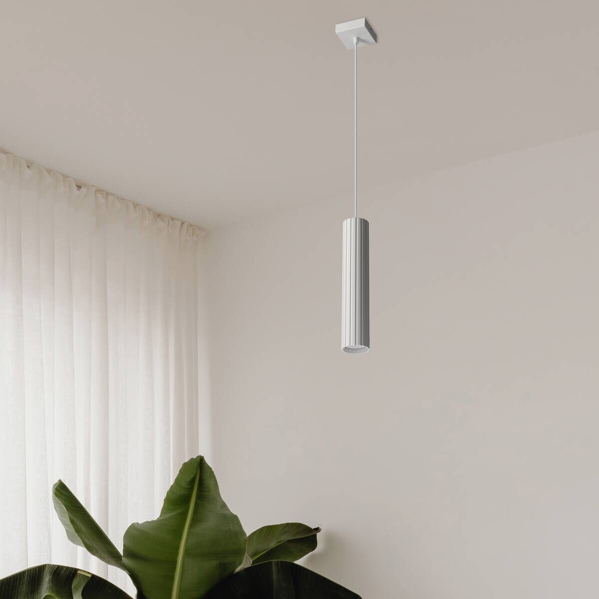 Lamkur Strahler Prisma weiß Stahl B/H/L: ca. 6,5x118x6,5 cm 1 Brennstellen