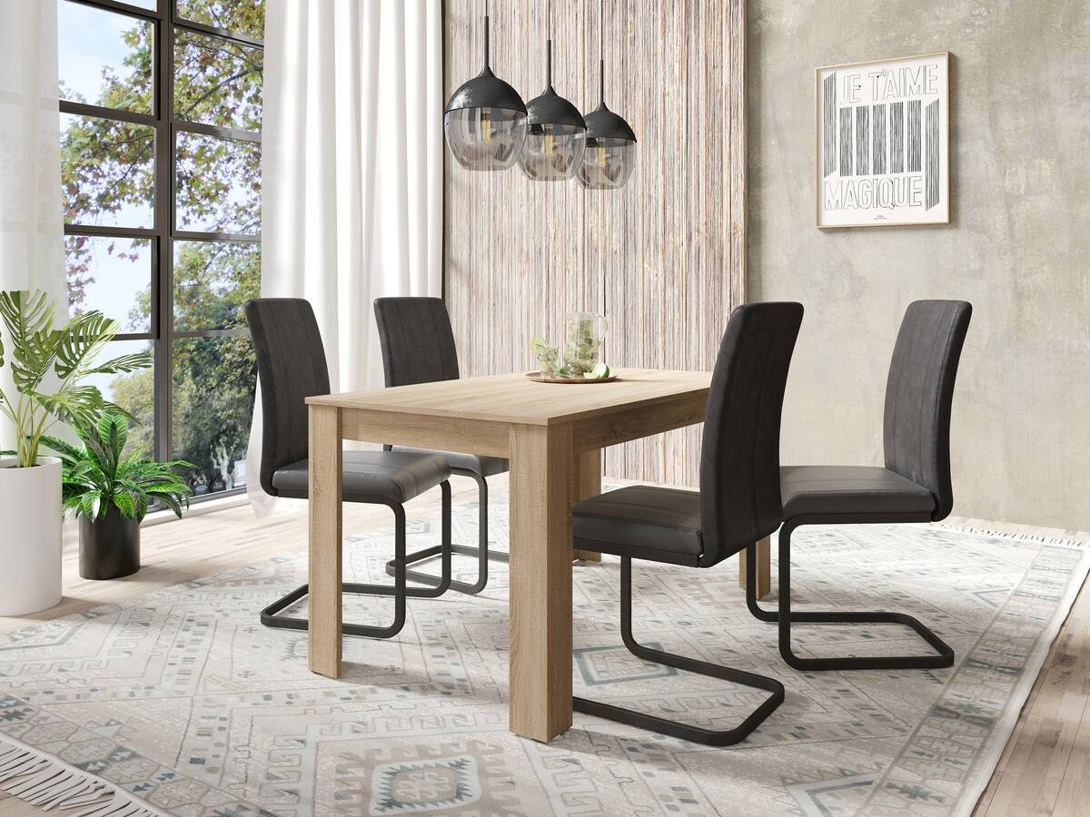 Tisch NEPAL Eiche Nachbildung B/H/T: ca. 140x75x80 cm