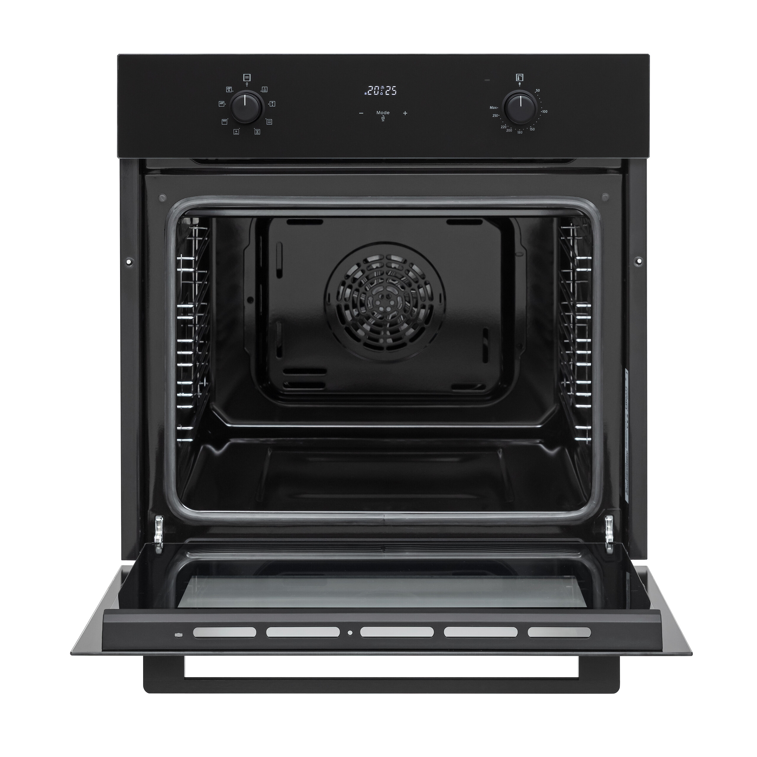 Mican Einbaubackofen BOAHSD65 schwarz Metall B/H/T: ca. 59,5x59,5x57 cm