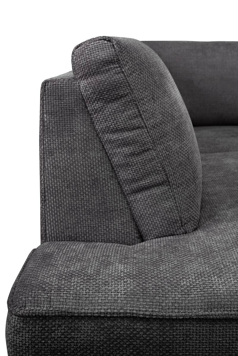 Wohnlandschaft Santorin Graphit Microfaser B/H/T: ca. 349x88x197 cm