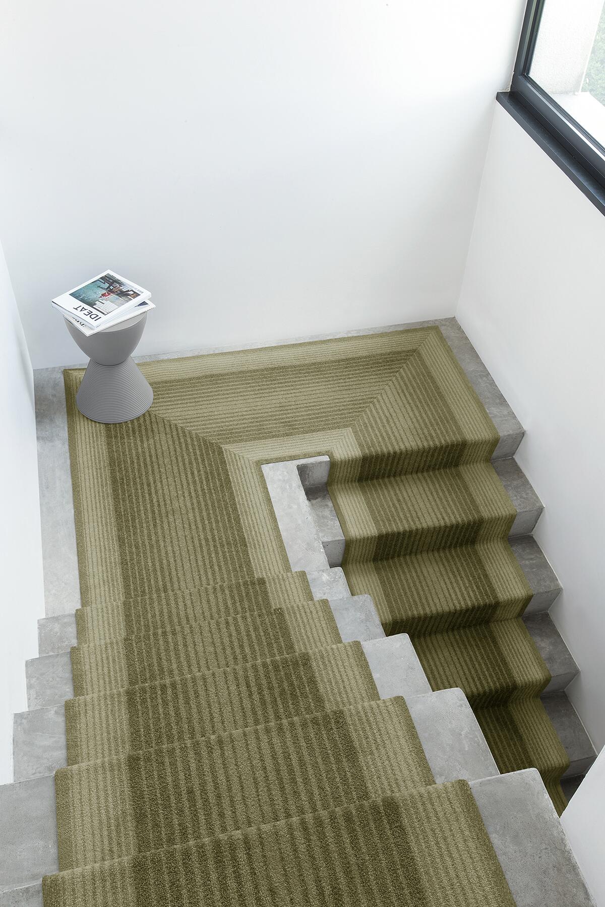 Läufer Tratto grün B: ca. 67 cm pro Meter