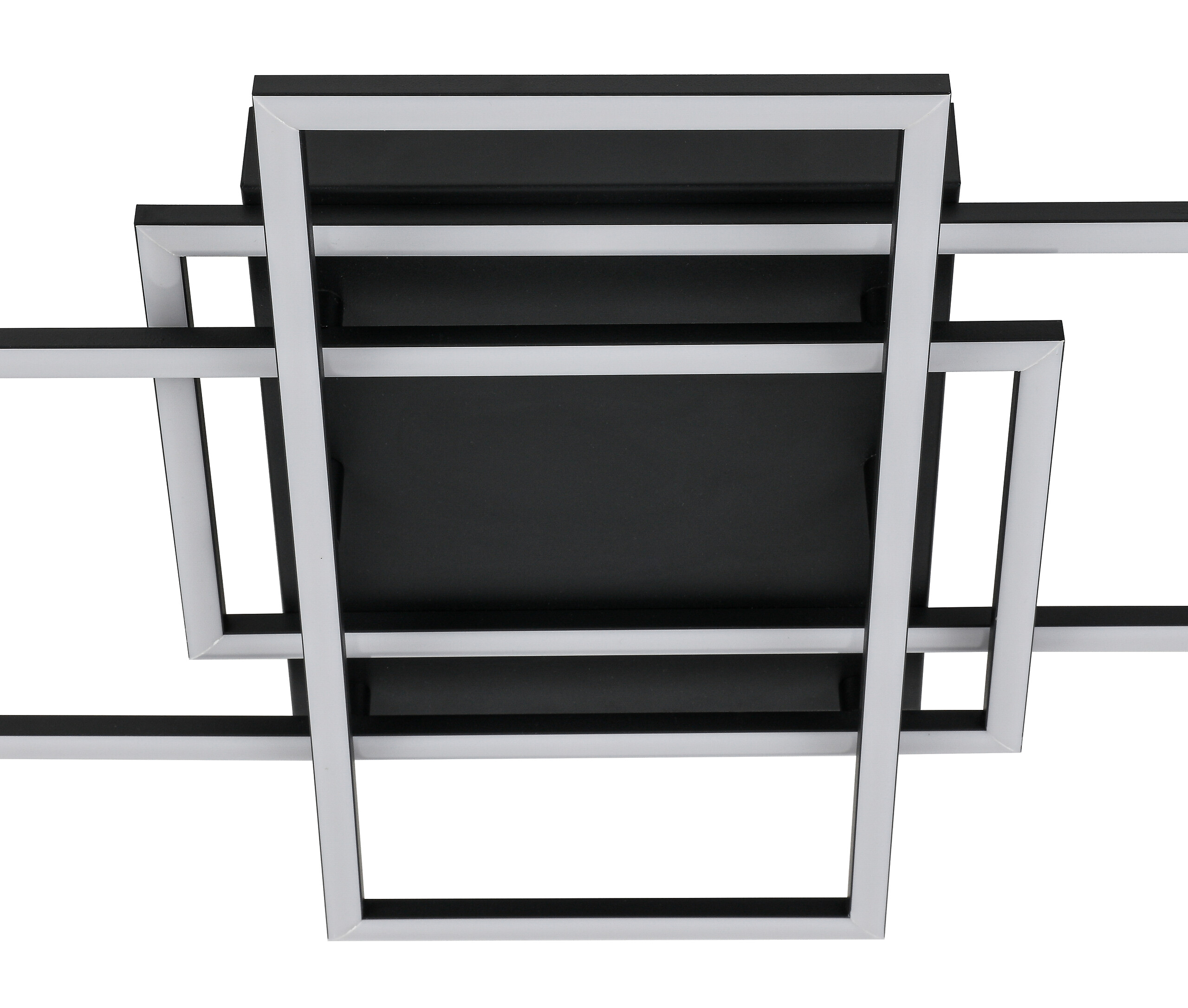Nolo LED-Deckenleuchte Twin schwarz Metall B/H/L: ca. 36x9,1x58 cm