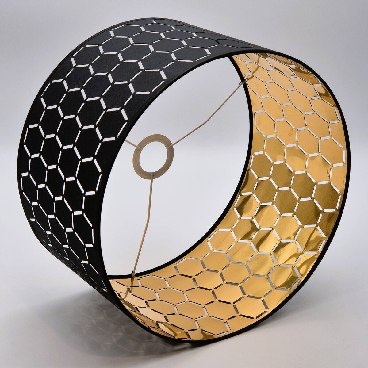 Lamkur Pendelleuchte schwarz Holz B/H/L: ca. 37x23x37 cm E27 1 Brennstellen