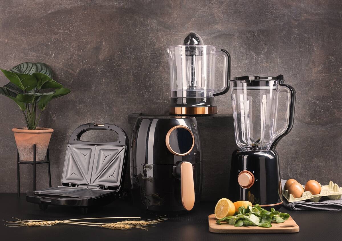 BERGNER Stabmixer schwarz Stahl Kunststoff B/H/L: ca. 18x40,5x20,5 cm