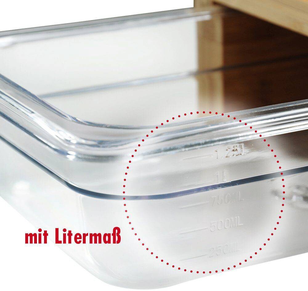 Kesper Schneidebrett mit Auffangschale