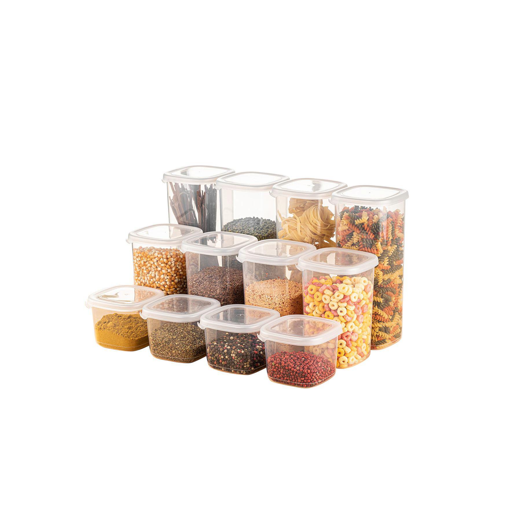 HermiaConcept Vorratsdosenset 12-tlg. weiß