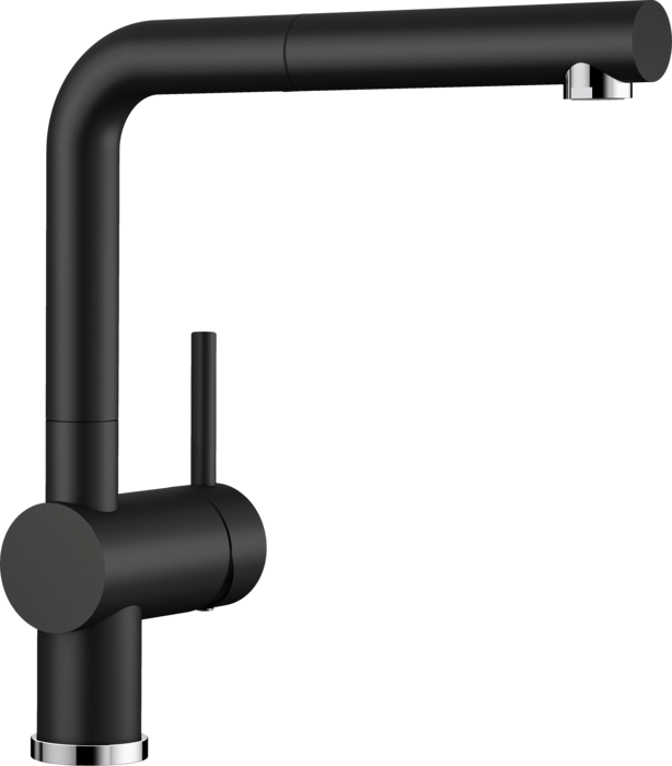 BLANCO Armatur Linus-S HD,526148 schwarz Silgranit B/H/T: ca. 9,9x28,4x21,9 cm