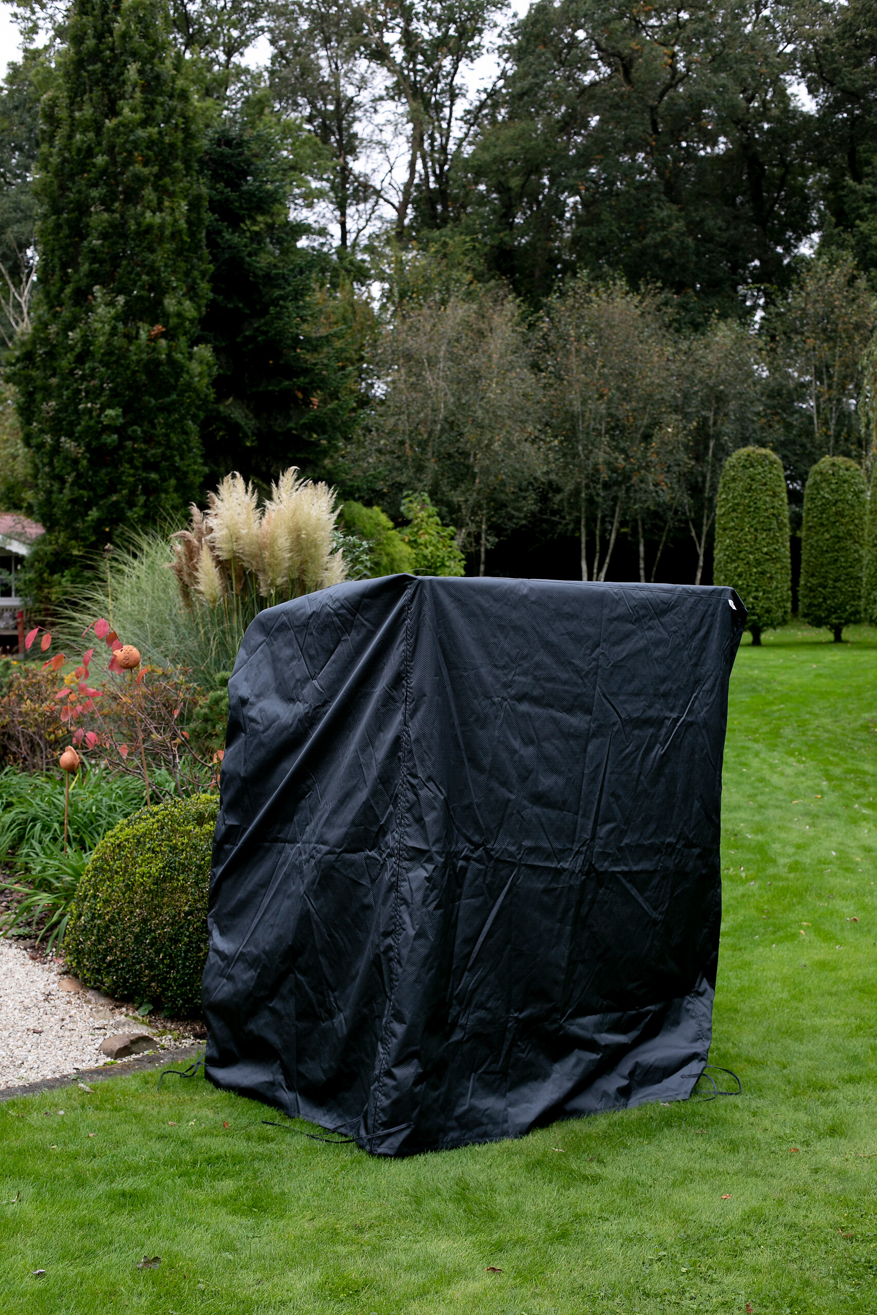deVries Strandkorb-Schutzhaube Premium Größe "XL" dunkelgrau Polyester B/H/T: ca. 135x165x95 cm