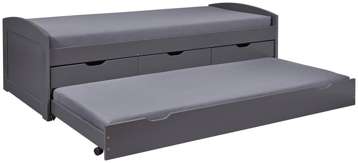 Funktionsbett Lena grau Liegefläche B/L: ca. 90x200 cm