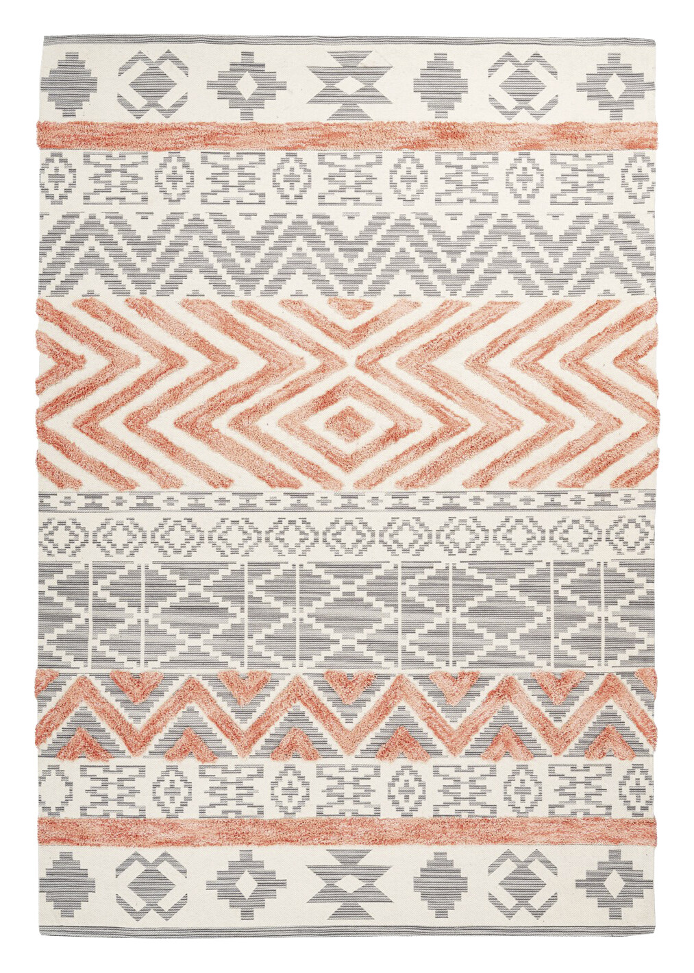 Arte Espina Kurzflorteppich Ethnie 125 grau B/H/L: ca. 200x1x290 cm