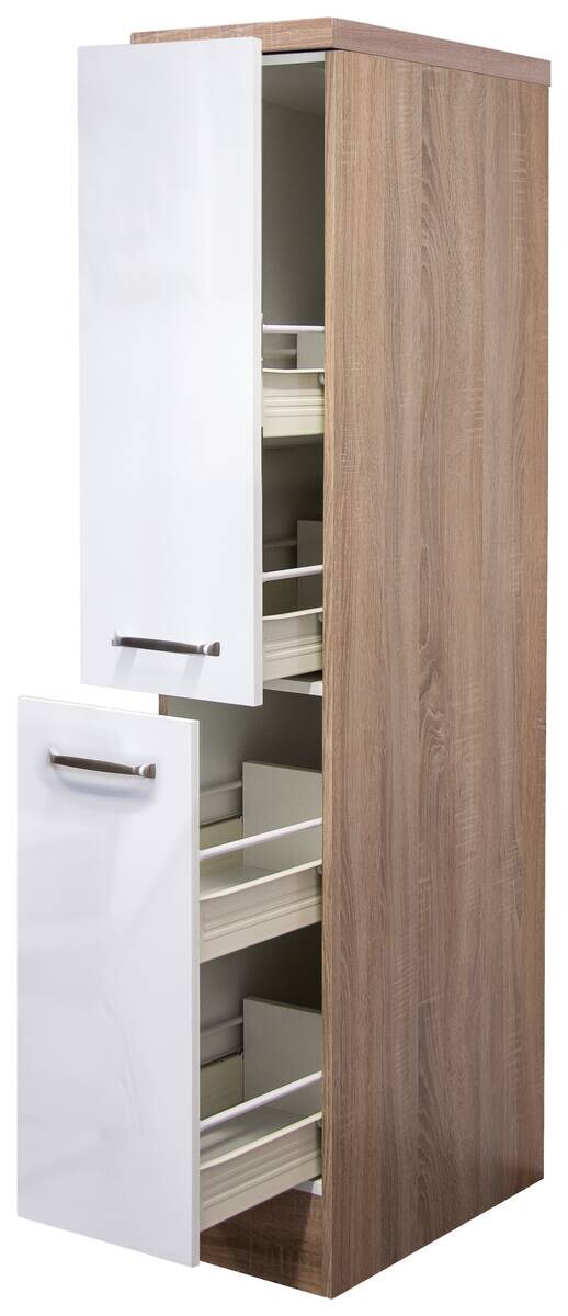 Apothekerschrank Valero weiß Hochglanz B/H/T: ca. 30x162x60 cm