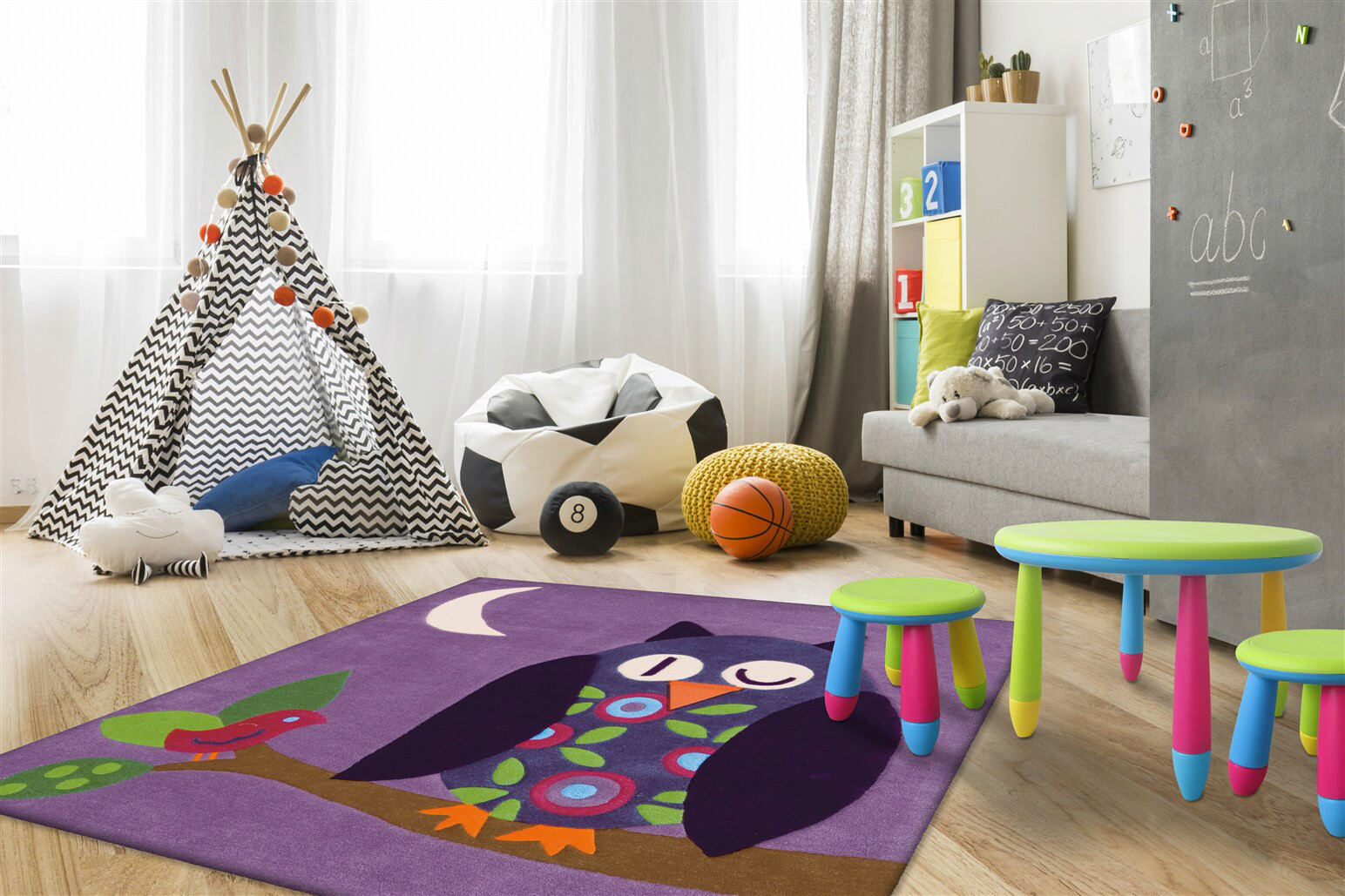 Arte Espina Kurzflorteppich Joy 4049 violett B/L: ca. 130x130 cm Arte Espina Kurzflorteppich Joy 4049 violett B/L: ca. 130x130 cm