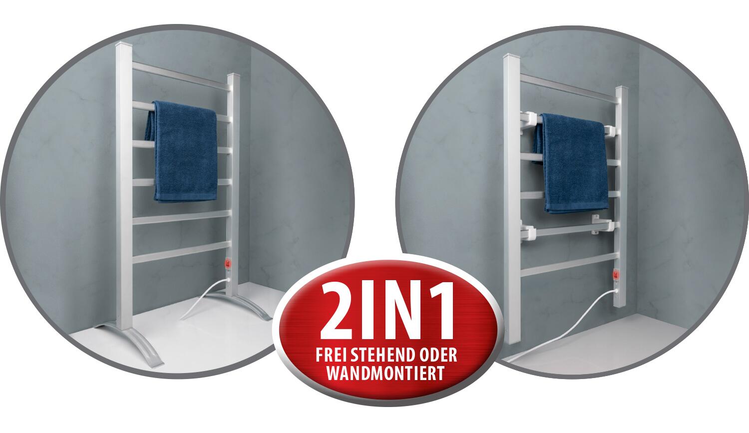 Handtuchwärmer silber