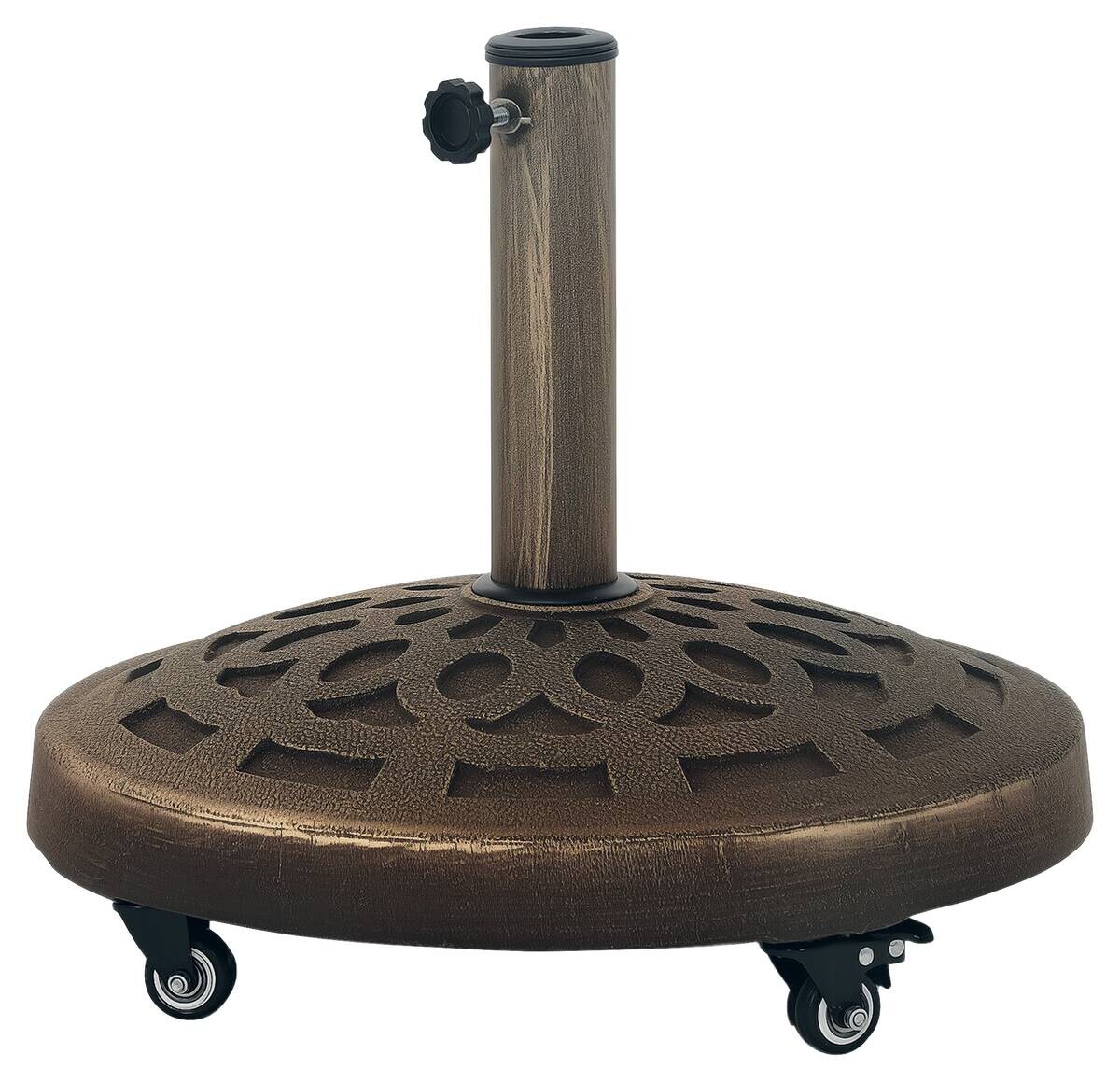 Outsunny Schirmständer bronze Metall B/H/L: ca. 48x42x48 cm