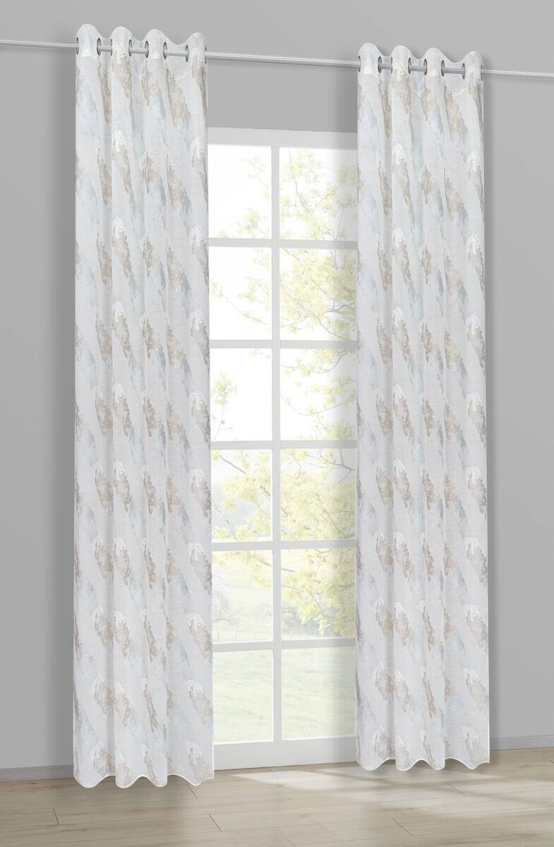 Happy Home Ösenvorhang Sylt taupe B/L: ca. 145x245 cm