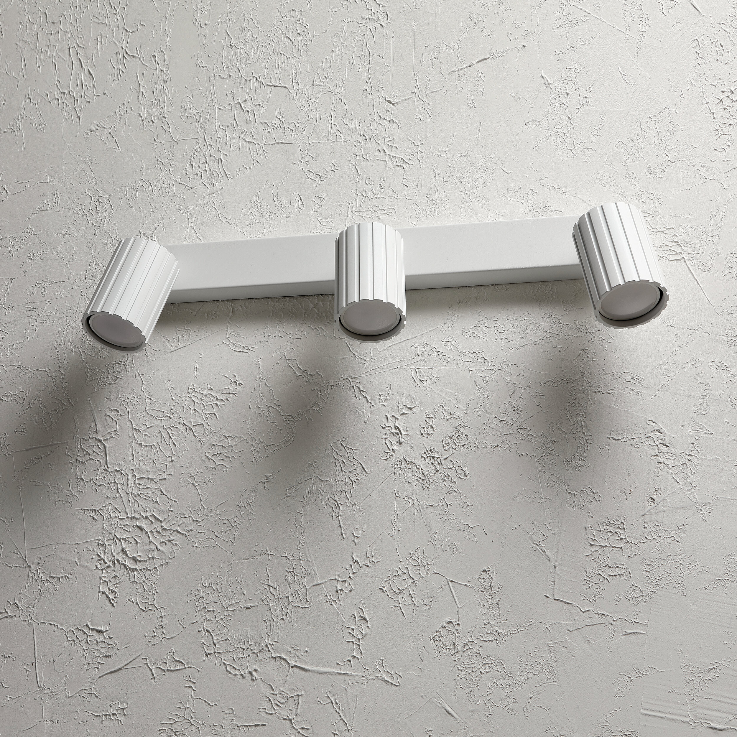 Lamkur Strahler Prisma weiß Stahl B/H/L: ca. 6,5x16,5x45 cm 3 Brennstellen