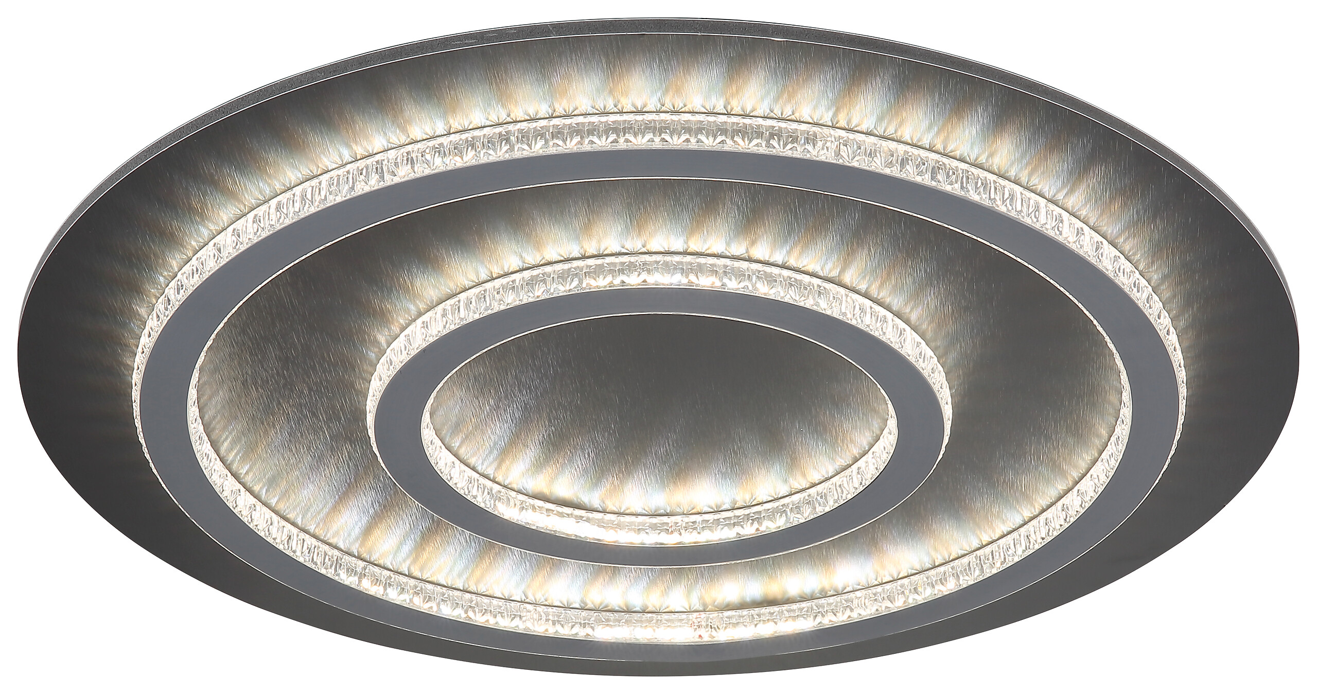 GLOBO LED-Deckenleuchte hellgrau mattschwarz anthrazit Metall Kunststoff H/D: ca. 6x55 cm 1 Brennstellen