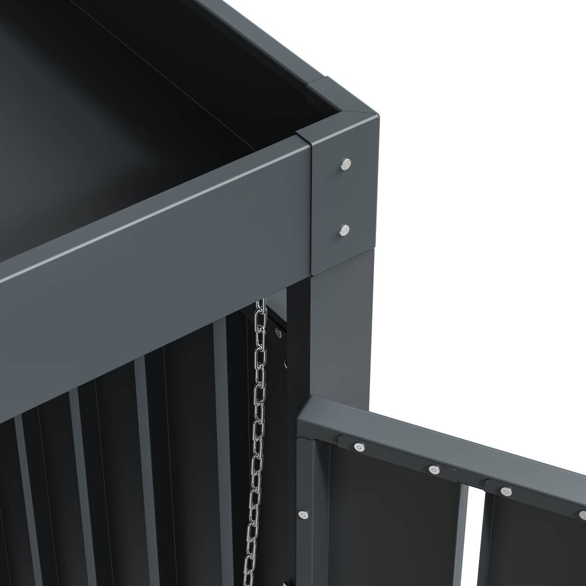 Westmann Mülltonnenbox Planta braun B/H/L: ca. 200x124x84 cm