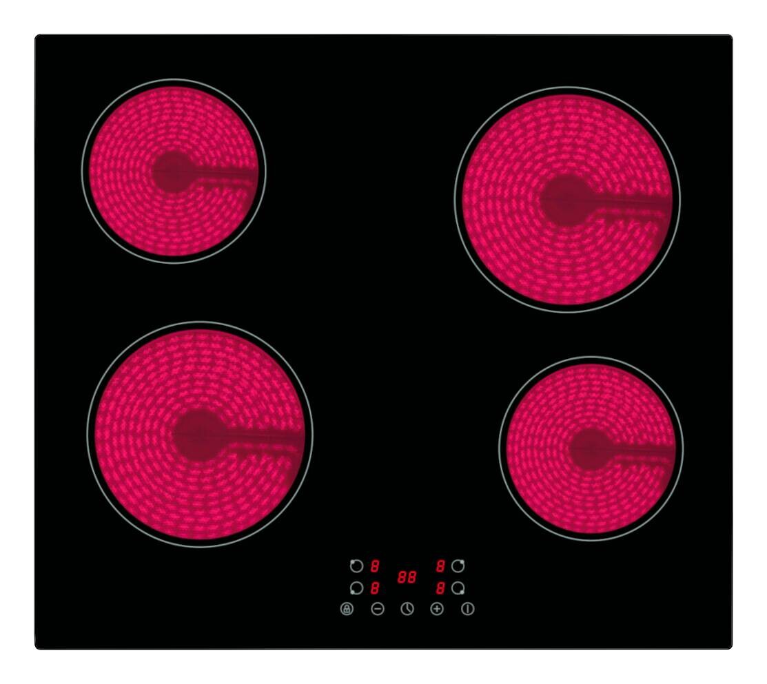 PKM Glaskeramikkochfeld KF4 G B/H/T: ca. 59x5,1x52 cm