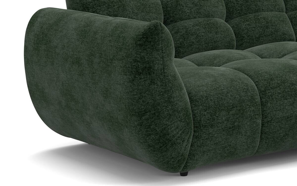 Ecksofa grün Microfaser B/H/T: ca. 280x81x178 cm