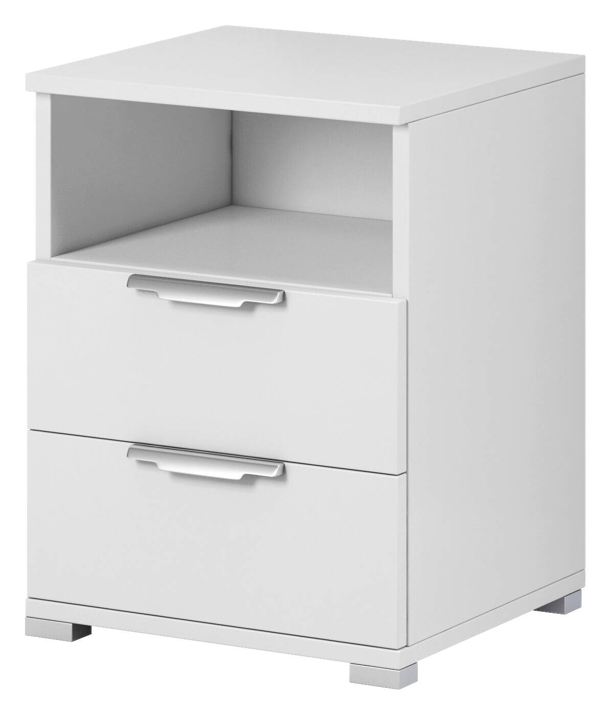 Nachtkonsole NAKA weiß B/H/T: ca. 46x61x42 cm