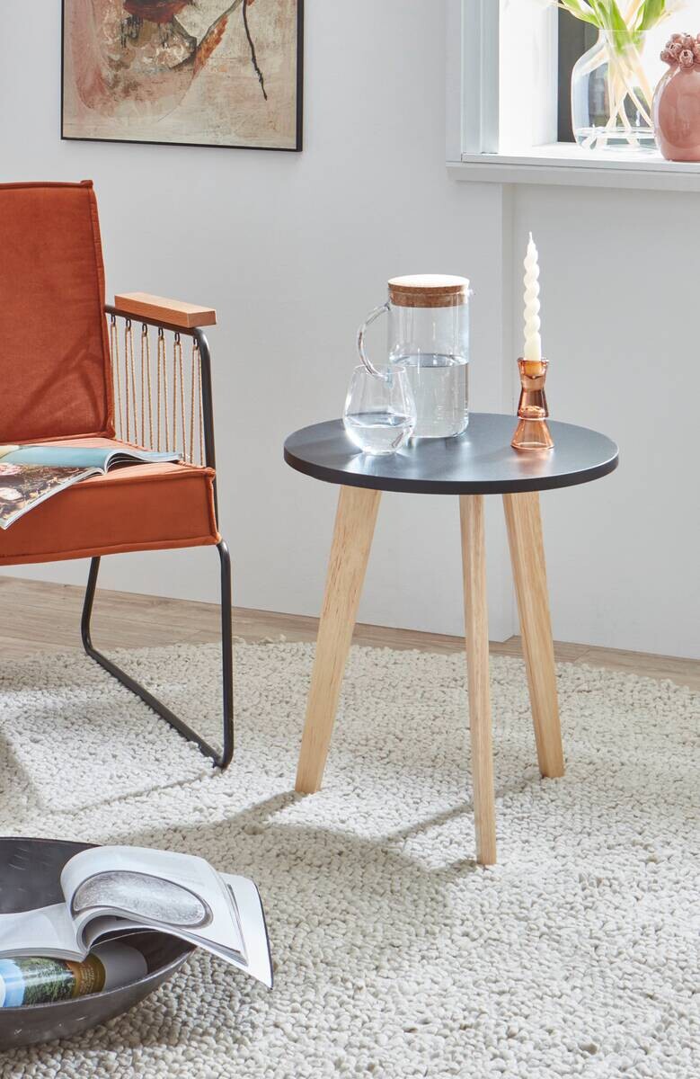 xonox.home Couchtisch schwarz Pinie B/H/T: ca. 50x46x50 cm