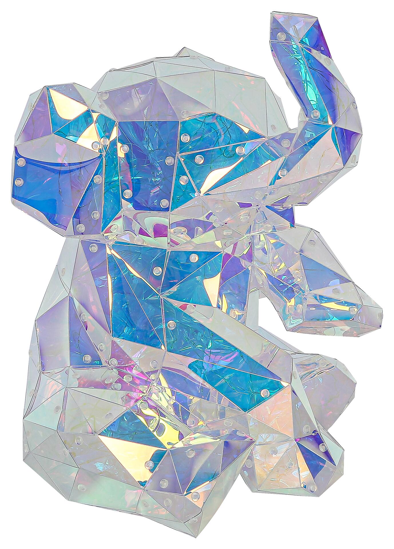 Nolo LED-Dekoleuchte Elefant transparent