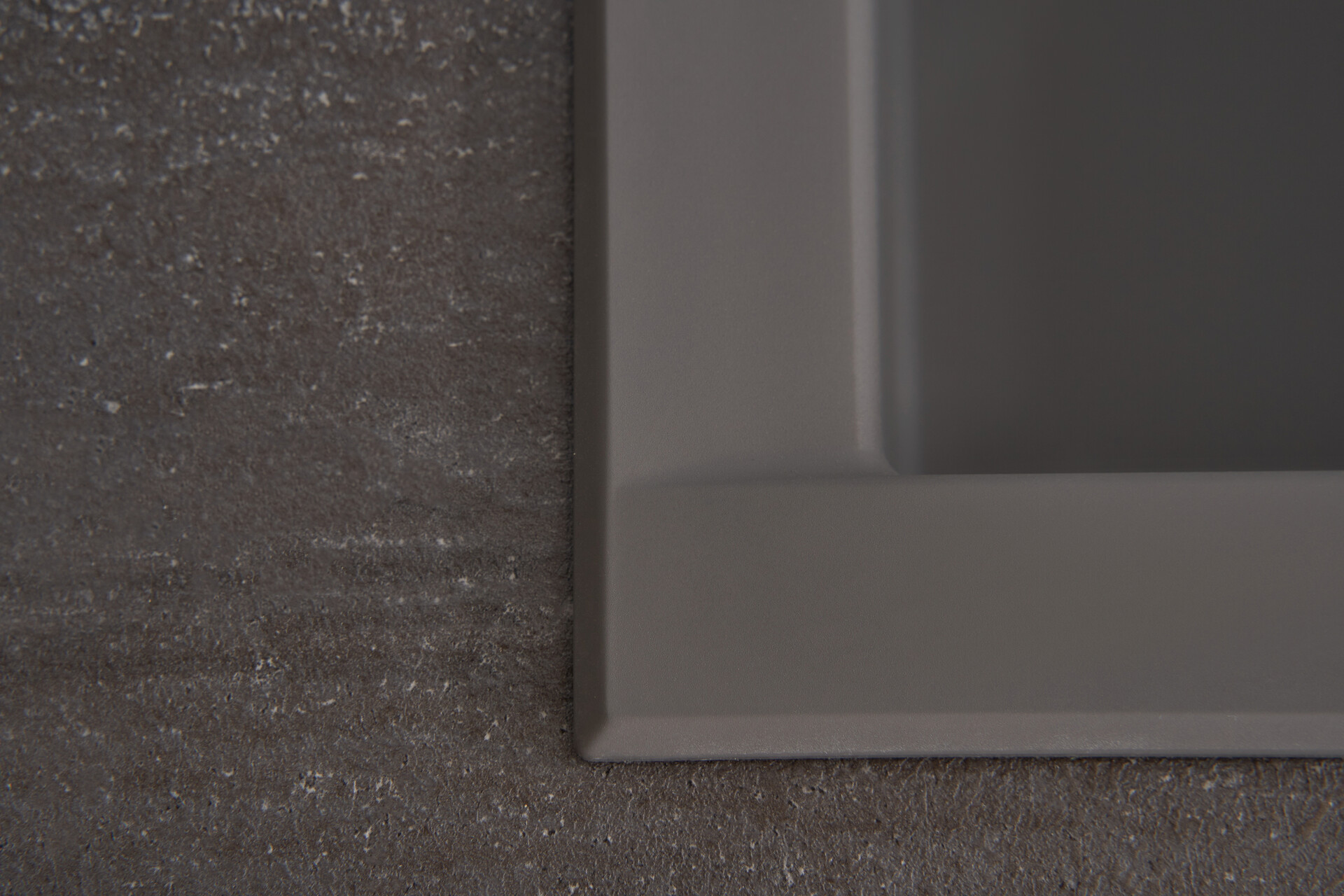 Respekta Einbauspüle Houston 80 x 50 G Beton grau Mineralite B/H/T: ca. 80x21x50 cm