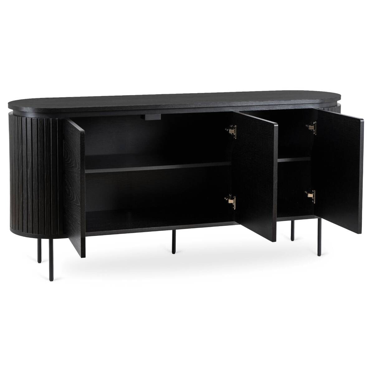 Kommode ALBERI schwarz B/H/T: ca. 160x76x40 cm