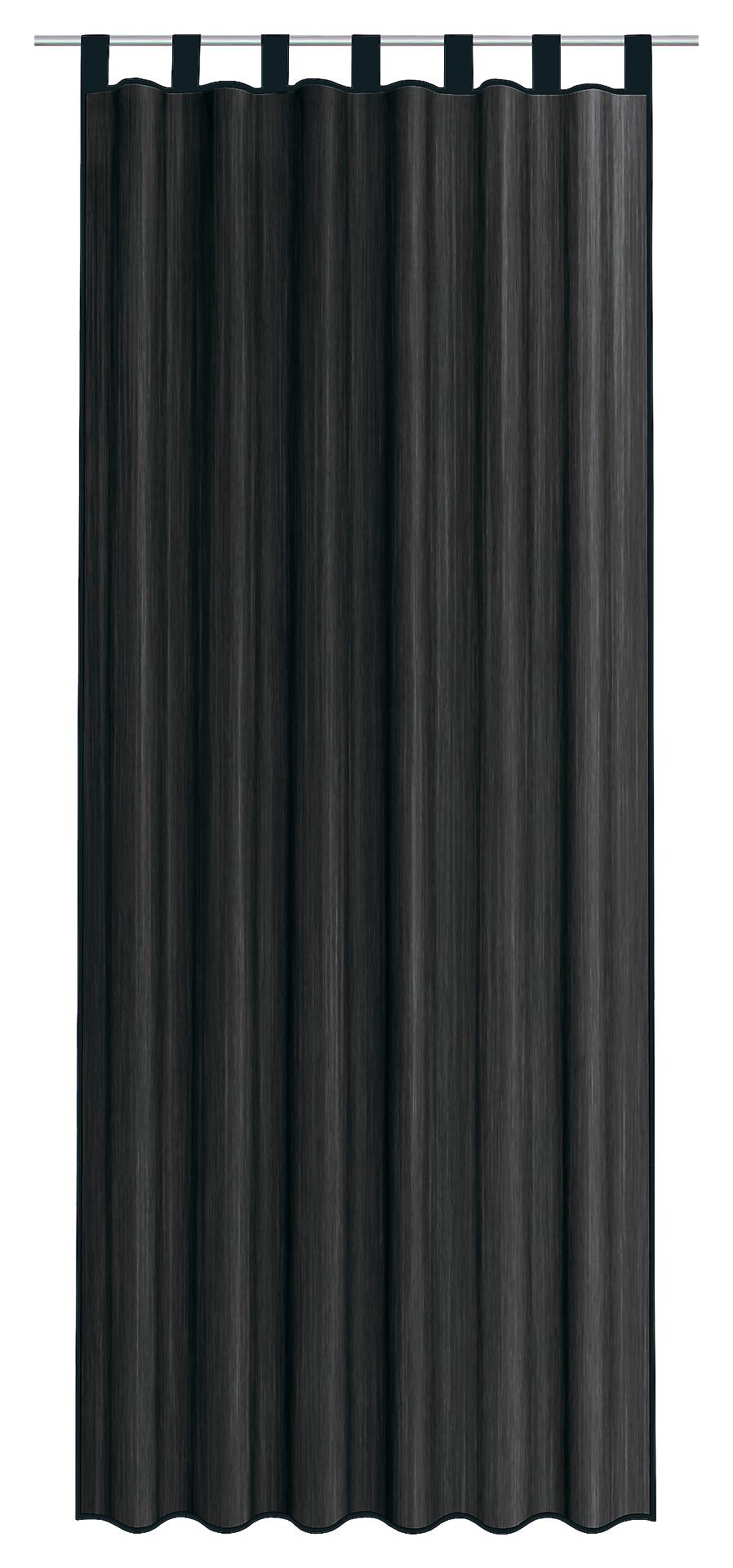 Sensation Schlaufenvorhang Look schwarz B/L: ca. 140x235 cm