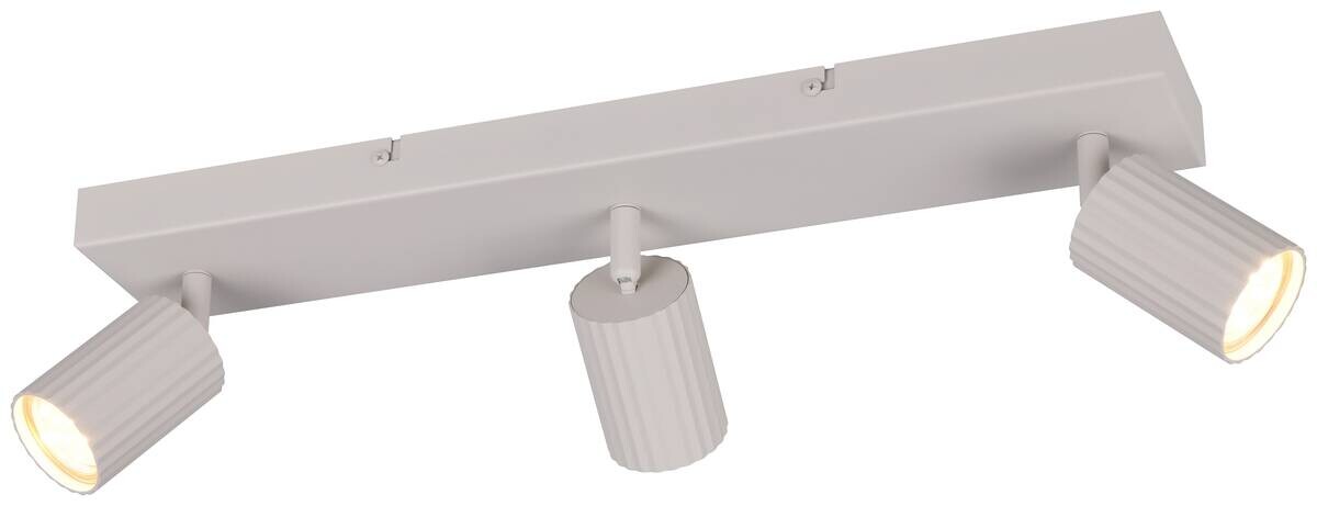 Reality Leuchten Spots Soka grau Metall B/H/L: ca. 50x14,5x9 cm GU10 3 Brennstellen