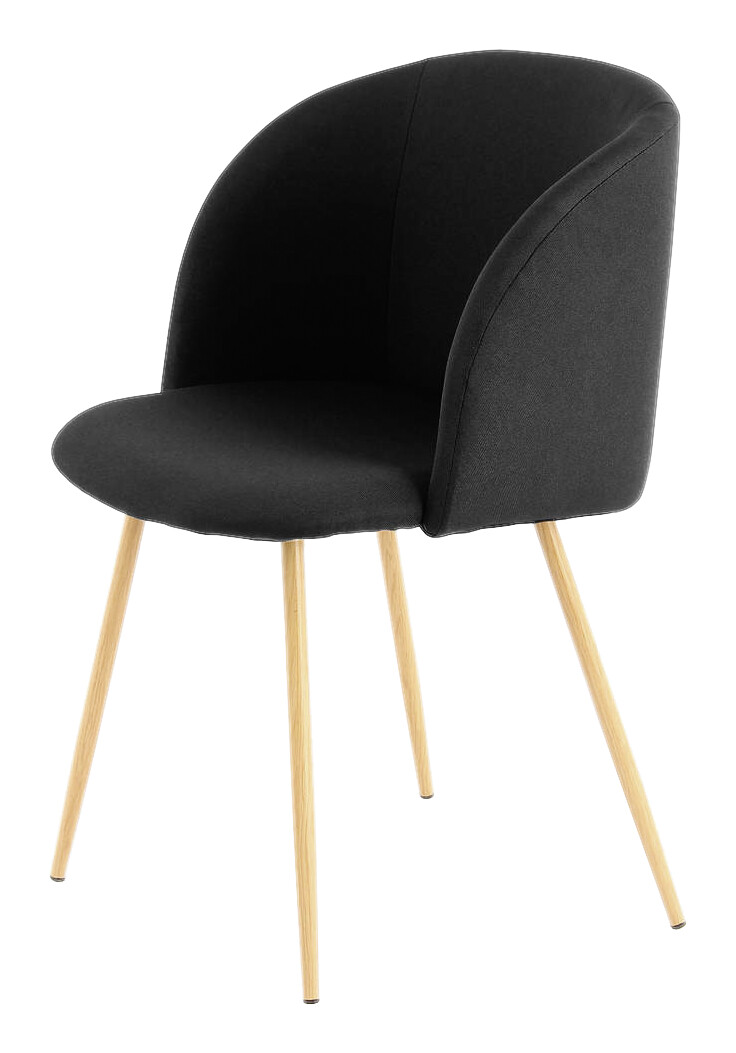 Stuhl Celina 200 2er schwarz Microfaser B/H/T: ca. 54x84x56 cm