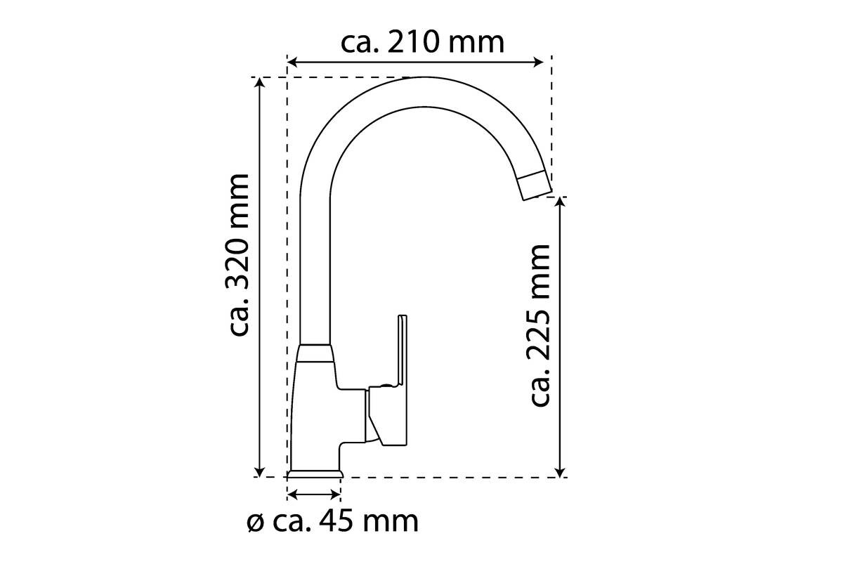 Spültisch-Armatur Diziani Chrom