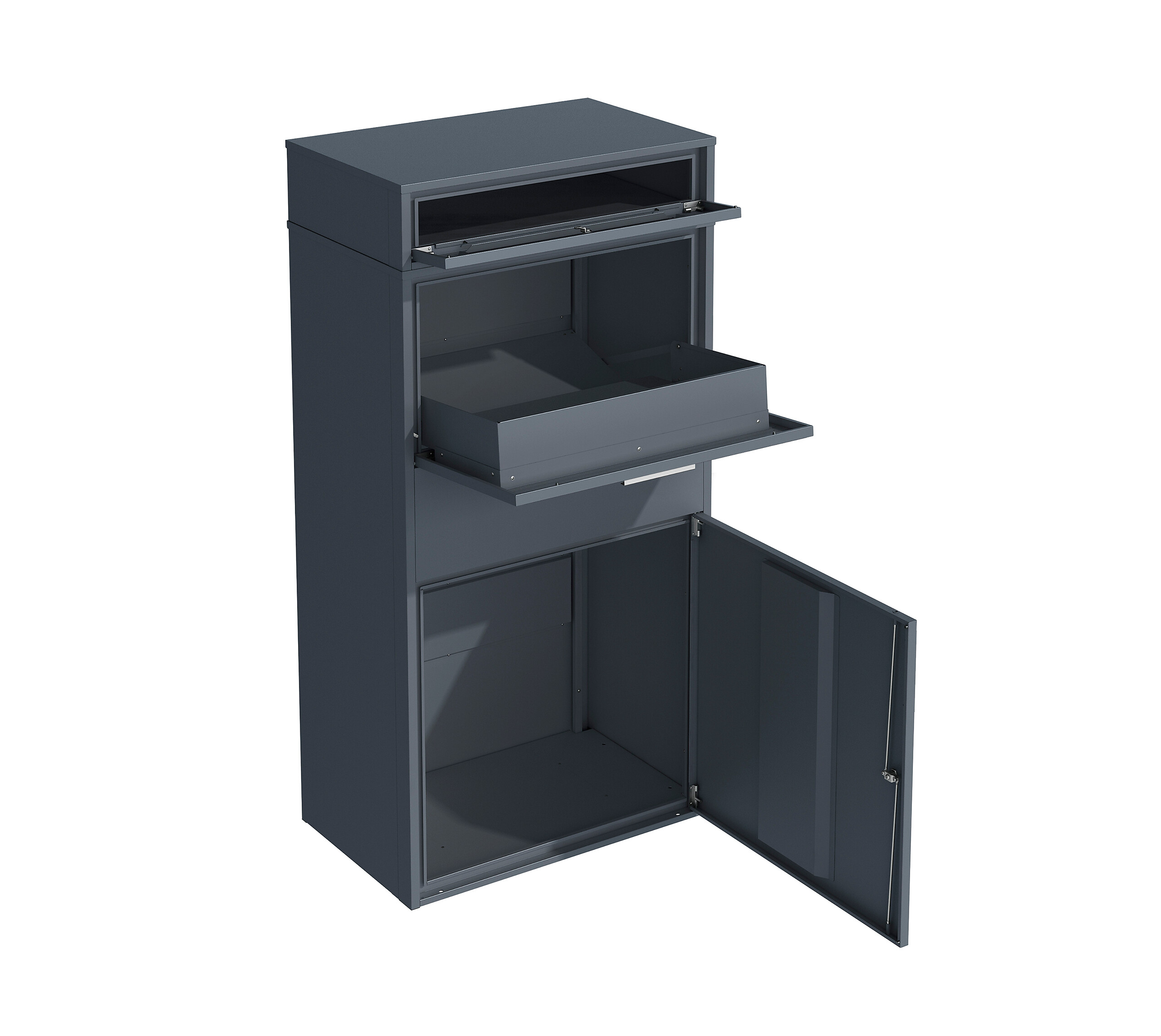 Westmann Paketbox Pavo anthrazit B/H/L: ca. 72x128x45 cm