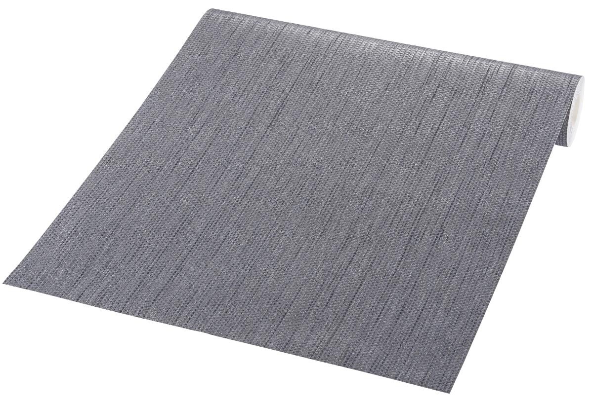 Vliestapete Textiloptik dunkelgrau B/L: ca. 53x1005 cm