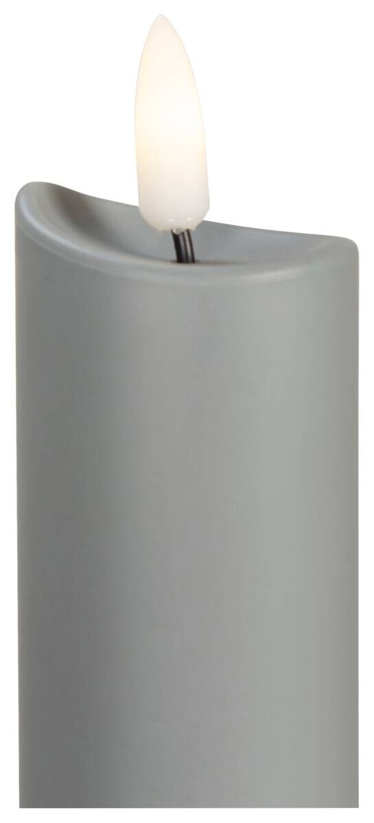 LED-Kerze grau H: ca. 88 cm