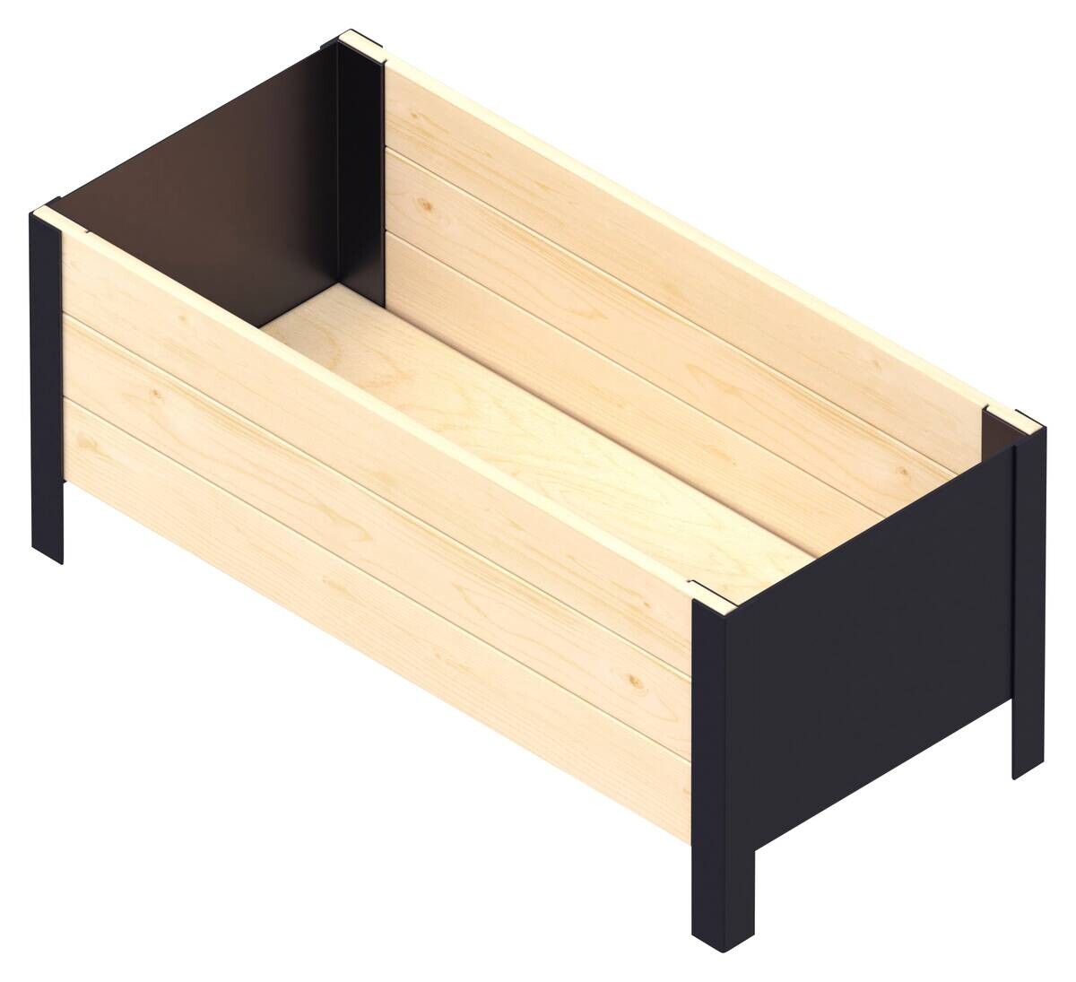 UPYARD Hochbeet MODERN natur Holz B/H/L: ca. 36x32x78 cm