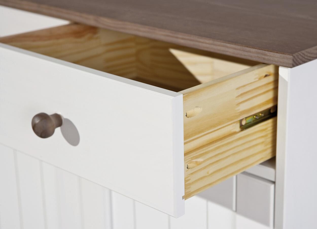 Kommode Westerland weiß lackiert B/H/T: ca. 90x86x45 cm