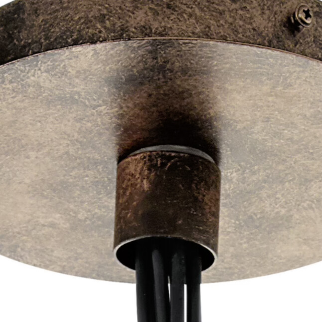 Eglo Pendelleuchte Priddy Kupfer Metall B/H/L: ca. 38,5x110x38,5 cm E27 7 Brennstellen